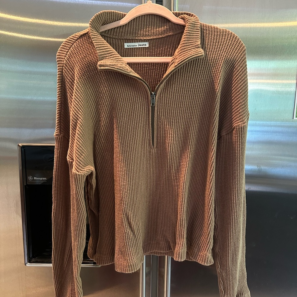 Reformation Quarter Zip